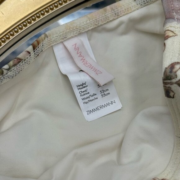🆕 ZIMMERMANN KIDS 🧿 NWOT Waverly Knit Bandeau Bikini, Mismatched Floral Sz 1 Y - Picture 12 of 14